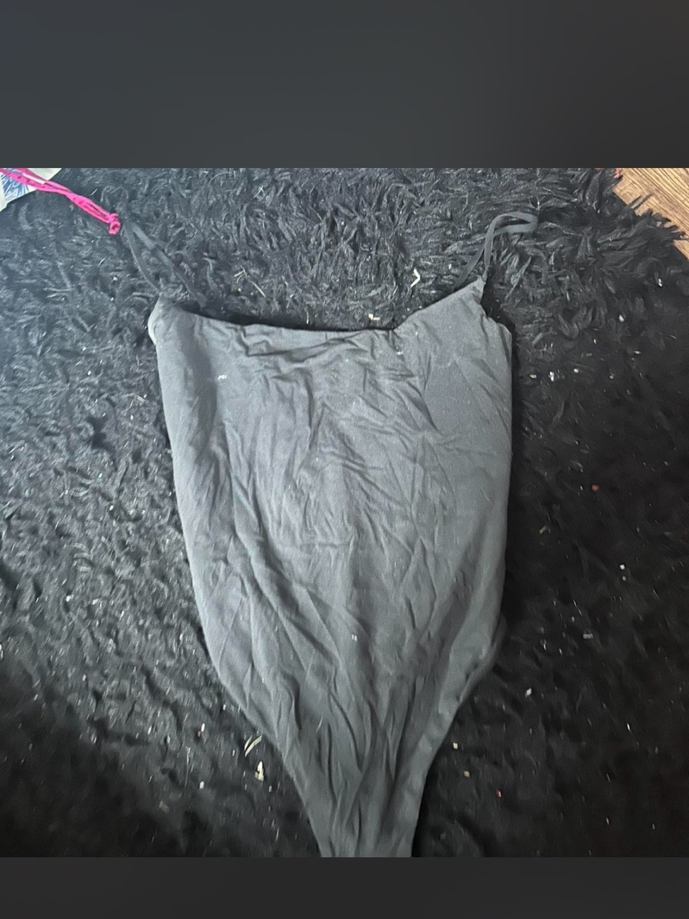 SKIMS Black Thong Bodysuit